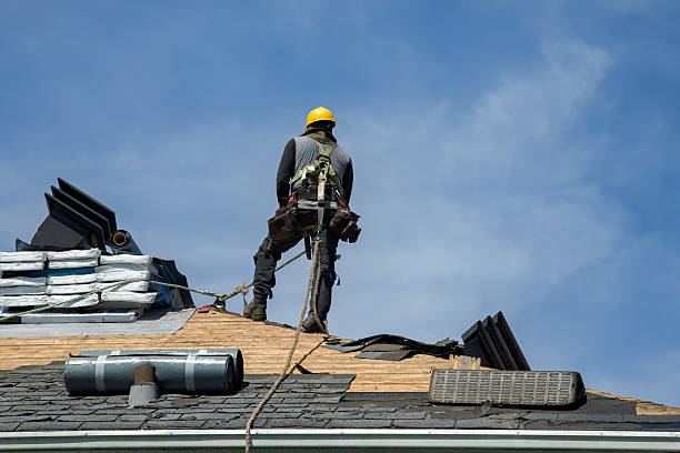 Professional Gutter Installation technician working in Ashford, AL